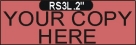 RS-3L.2 - Rubber Hand Stamp w/Logo - 3/4in.x2in. Max Copy Area