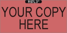 RS-7L.3 - Rubber Hand Stamp w/Logo - 1.75in.x3in. Max Copy Area