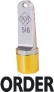 Western WS-516 3/8in. diameter Solid Neoprene Plug Inspection Stamp with brass cap. Works with any ink.
