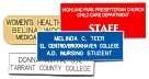 Customize your namebadge today at Fred Lake. For employee name badges , corporate name badges or usher name badges, browse our collection of signs & badges!