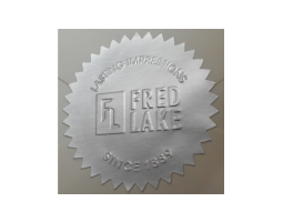 Looking for embossers, stamps, seals, and more? Browse the Fred Lake catalog, and purchase a 40ea. Matte Silver Foil Embossing Labels here.