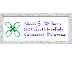 At Fred Lake, our four blade address stamp can be customized with various color combinations. Browse our color options and order today!