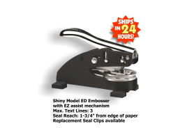 Shop for affordable office supplies at Fred Lake. Browse our catalog and purchase your ED Personal Line Round Desk Embossing Seal here.