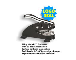 Add a distinctive touch to your stationery and important documents with the Shiny Model ED Desk Style Embosser Seal. Order now!
