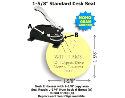 For products that leave a lasting impression, count on Fred Lake. Browse our catalog and buy a Shiny Model ED Desk Style Embossing Seal here.