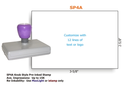 PI-MLSP4A - SP4A Knob Style Preink Stamp 