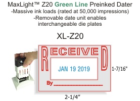 XL-D20 - MaxLight Z20 Preink Dater