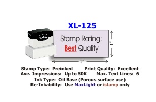 XL-125 - MaxLight XL2-125 Preink