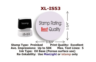 istamp IS-53 preinked stamp