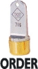 Western WS-716 1/2in. diameter Solid Neoprene Plug Inspection Stamp with brass cap. Works with any ink.