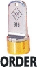 Western WS-916 5/8in. diameter Solid Neoprene Plug Inspection Stamp with brass cap. Works with any ink type.