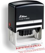 Shiny Model S-830D Self-Inking Dater with a 1-1/2in. X 3in. Impression Area.