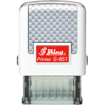 S-851 Self-Inking stamp from Shiny USA. Small enough to take with you anywhere.