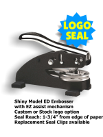 Add a distinctive touch to your stationery and important documents with the Shiny Model ED Desk Style Embosser Seal. Order now!