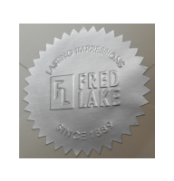 Looking for embossers, stamps, seals, and more? Browse the Fred Lake catalog, and purchase a 40ea. Matte Silver Foil Embossing Labels here.