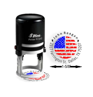 With our embossers, stamps, and more, count on Fred Lake to make a lasting impression. View our 3-Color Patriot Designer Address Stamp here.