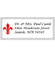 With our embossers, stamps, and more, count on Fred Lake to make a lasting impression. View our 2-Color Fleur-de-Lis Address Stamp here.