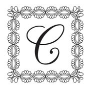 Custom Square Monogram Stamp - CS-70010