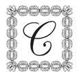 CS-70010 - Custom Square Monogram Stamp - CS-70010