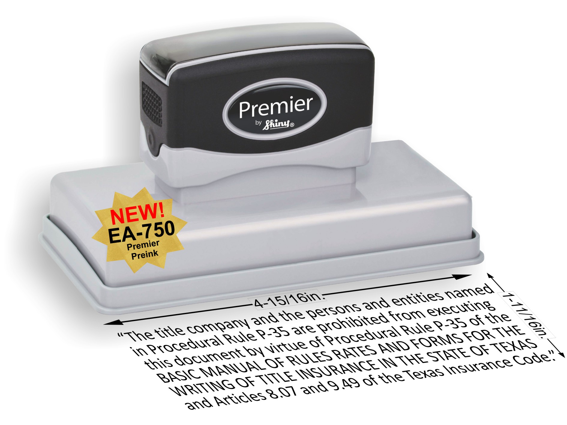 EA-750 Premier Preinked Stamp 