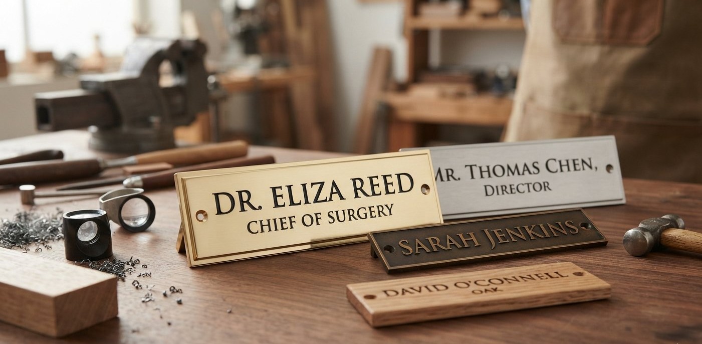 Engraved name plates