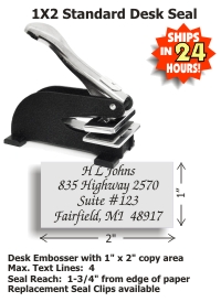 Fred Lake is your source for embossers, stamps, and other office supplies. Purchase your Standard Stationery-Type Desk Embosser here.