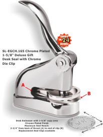 Looking for embossers, stamps, seals, and more? Browse the Fred Lake catalog, and purchase a EG Deluxe Gift Embosser With Chrome Plated Finish here.