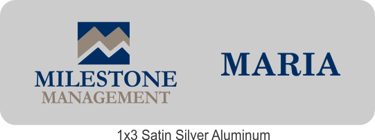 Milestone Logo Namebadge