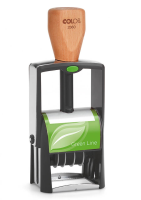 Model 2360 Selfinking Date Stamp from COLOP with ECO-friendly wood handle.