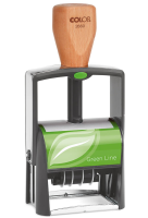 Model 2660 Selfinking Date Stamp from COLOP with ECO-friendly wood handle.