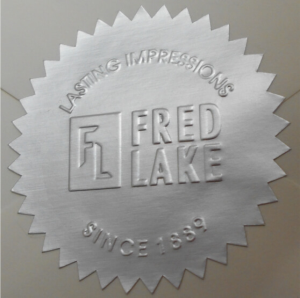 Looking for embossers, stamps, seals, and more? Browse the Fred Lake catalog, and purchase a 40ea. Matte Silver Foil Embossing Labels here.