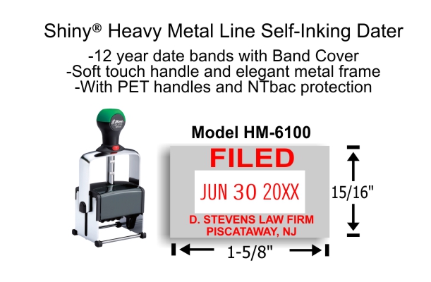 Two Color Replacement Ink Pad for HM-6100 Stamp