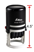 Shiny Model R-542D Printer Line self-inking dater with 1-5/8in. diameter text plate.  11 year date band.