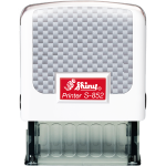 Shiny S-852 Self-Inking stamp from Shiny USA. Complete with customized red rubber die. 9/16 x 1-1/2 inch impression area.