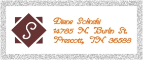 If you’re looking for a way to personalize your address stamp, get a monogram stamp from Fred Lake today!