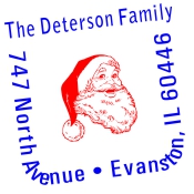 Share a little holiday spirit this year with the Two-Color Santa ClausAddress Stamp (Q12) from Fred Lake. Order today!