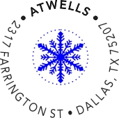If you like winter, you’ll love our 2-Color Snowflake Address Stamp (S11) from Fred Lake. Place your order today!