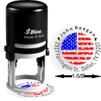 With our embossers, stamps, and more, count on Fred Lake to make a lasting impression. View our 3-Color Patriot Designer Address Stamp here.